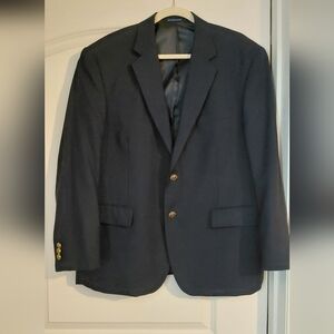 Vintage Navy Blazer with Gold Buttons